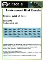 AirScale 48-USN - WWII Navy Instrument Dial Decals