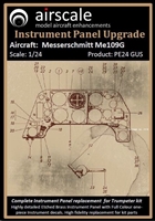 AirScale PE24-GUS - Messerschmitt Me 109G Instrument Panel Upgrade (fits Trumpeter kit)