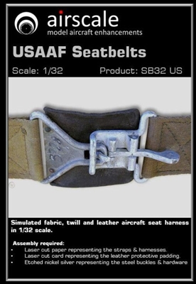 AirScale SB32 US - USAAF Seatbelts (1/32)