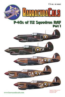 Barracuda BC-48005 - P-40s of 112 Squadron RAF, part 1