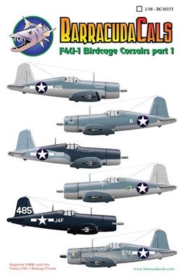 Barracuda BC-48153 - F4U-1 Birdcage Corsairs, Part 1