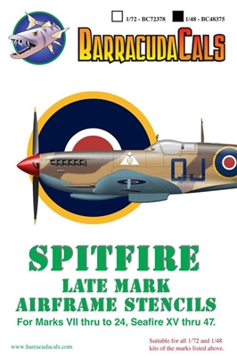 Barracuda BC-48375 - Spitfire Late Marks Airframe Stencil