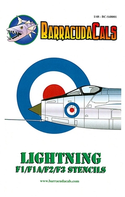 Barracuda BCS-48001 - Lightning F1 / F1A / F2 / F3 Stencils