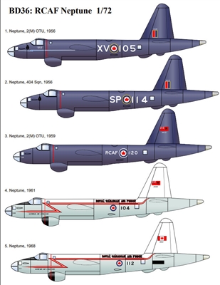 Belcher Bits BD36 - RCAF Neptune (1/72 scale)