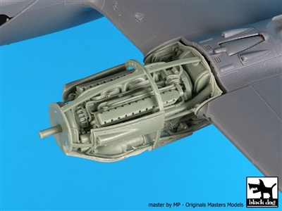 Black Dog A48114 - P-38 F-G Engine (for Tamiya)