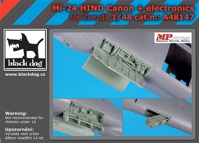 Black Dog A48147 - Mi-24 Hind Canon and Electronics