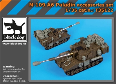 Black Dog T35122 - M-109 A6 Paladin Accessories Set