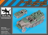 Black Dog T35155 - Sd.Kfz 10 Accessories Set