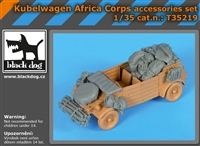 Black Dog T35219 - Kubelwagen Africa Corps Accessories Set