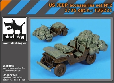 Black Dog T35221 - US Jeep Accessories Set No. 2