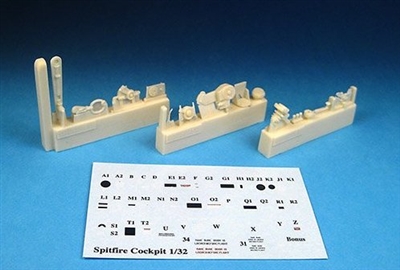 Barracuda BR32174 - Spitifre Mk I-V Cockpit Upgrade Set