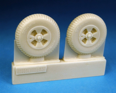 Barracuda BR48404 - Hawker Tempest Late Mainwheels - Block Tread