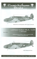 Classic Airframes 48-001 - Lockheed Hudson Mk. III / A-29