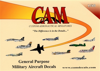CAM 48-A001 - General Purpose Military Aircraft Decals