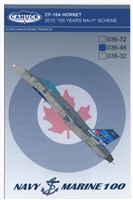 Canuck Models 036-48 - CF-18A Hornet, 2010 "100 Years Navy" Scheme