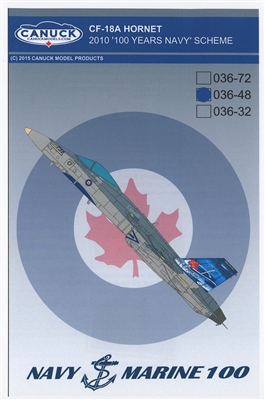 Canuck Models 036-48 - CF-18A Hornet, 2010 "100 Years Navy" Scheme