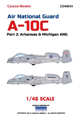 Caracal CD48034 - Air National Guard A-10C, Part 2 (Arkansas & Michigan ANG)