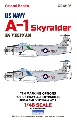 Caracal CD48196 - US Navy A-1 Skyraider in Vietnam