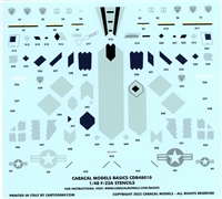 Caracal CDB48010 - F-22A Stencils and National Insignia