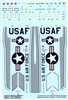 Caracal CDB48012 - USAF F-4 / RF-4 High-Visibility Stencils & National Insignia