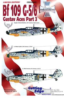 Cutting Edge CED32027 - Bf 109 G-5/6 Gustav Aces, Part 3