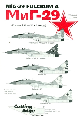 Cutting Edge CED48003 - MiG-29 Fulcrum A