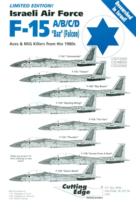 Cutting Edge CED48005 - Israeli Air Force F-15 A/B/C/D "Baz" (Falcon)