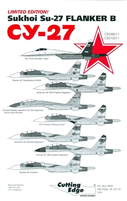 Cutting Edge CED48011 - Sukhoi Su-27 Flanker B (CY-27)