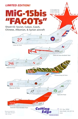 Cutting Edge CED48016 - MiG-15bis "FAGOTs", Sheet 2