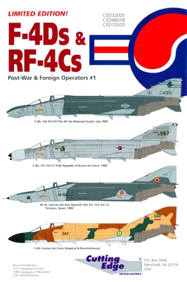 Cutting Edge CED48018 - F-4Ds & RF-4Cs