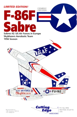 Cutting Edge CED48022 - F-86F Sabre; Sabre #2