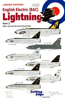 Cutting Edge CED48077 - English Electric (BAC) Lightning, Part 3