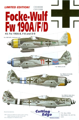 Cutting Edge CED48088 - Focke-Wulf Fw 190A/F/D #3