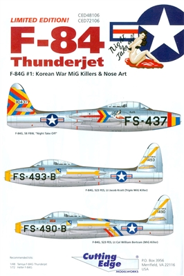 Cutting Edge CED48106 - F-84 Thunderjet