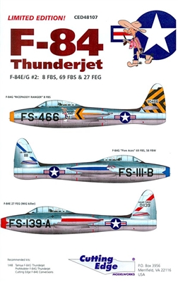 Cutting Edge CED48107 - F-84 Thunderjet