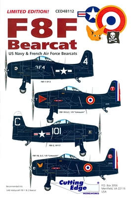 Cutting Edge CED48112 - F8F Bearcat (US Navy & French Air Force Bearcats)