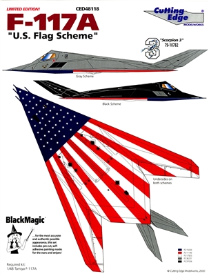 Cutting Edge CED48118 - F-117A "U.S. Flag Scheme"