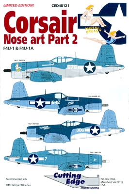 Cutting Edge CED48121 - Corsair Nose Art, Part 2