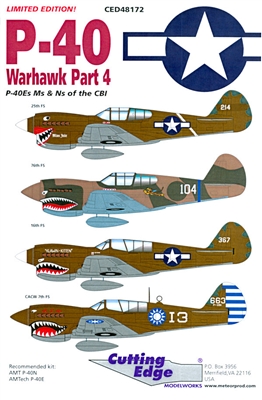 Cutting Edge CED48172 - P-40 Warhawk Part 4