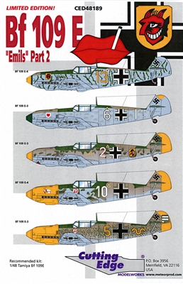 Cutting Edge CED48189 - Bf 109E "Emils" Part 2