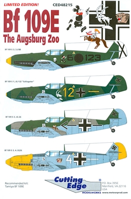 Cutting Edge CED48215 - Bf 109E The Augsburg Zoo