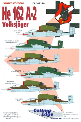 Cutting Edge CED48220 - He 162 A-2 Volksjager