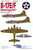 Cutting Edge CED48260 - B-17E/F National Insignia, Part 1