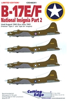 Cutting Edge CED48261 - B-17E/F National Insignia, Part 2