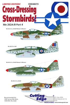 Cutting Edge CED48273 - Cross-Dressing Stormbirds, Me 262A/B Part 4