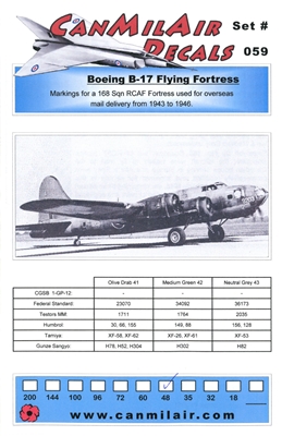 CanMilAir 059 - Boeing B-17 Flying Fortress