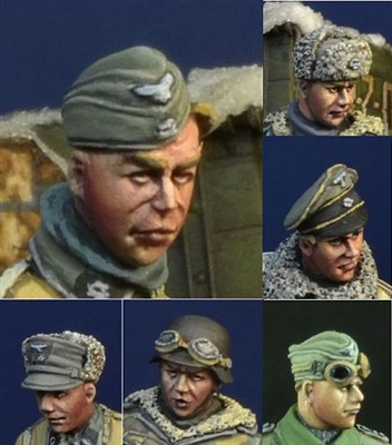 D-Day 35189 - Waffen SS Head Set 1 (6 heads)