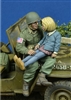 D-Day 35214 - US Paratrooper with small girl, 1944-45