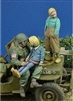 D-Day 35216 - US Paratrooper with Kids, 1944-45