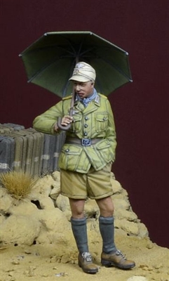 D-Day 35245 - DAK Soldier with a Parasol, Nord Africa 1941-43 (3D printed parasol included)